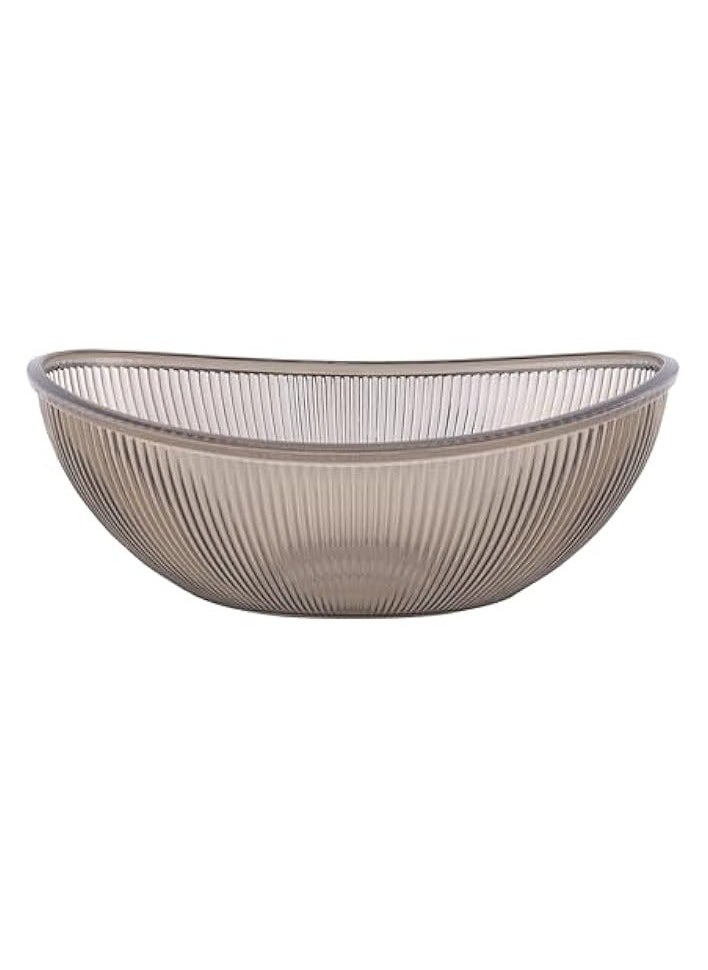 Acrylic Bowl, 3300 ml Capacity, Smoked Gray