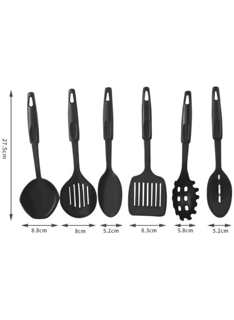 13-Piece Scratch-Resistant Cast Iron Non-Stick Kitchen Cookware Set with Tempered Glass Lids, Heat-Resistant Handles, and Multi-Hob Compatibility, Length 27.5cm