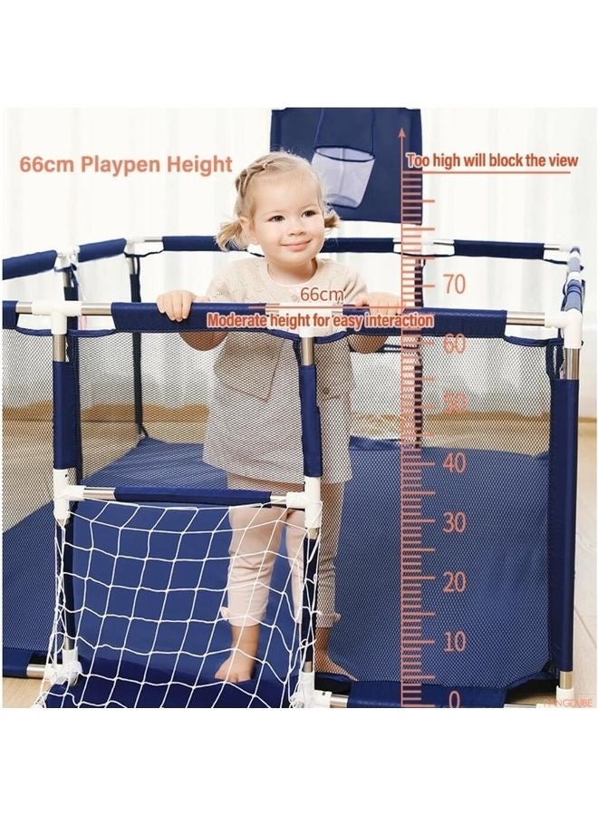 Foldable Playpen Activity Center Room Tent 122x182x66cm