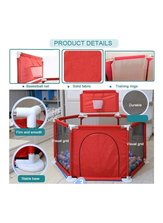 Foldable Baby Fence Activity Center Play Tent 130x130x110cm