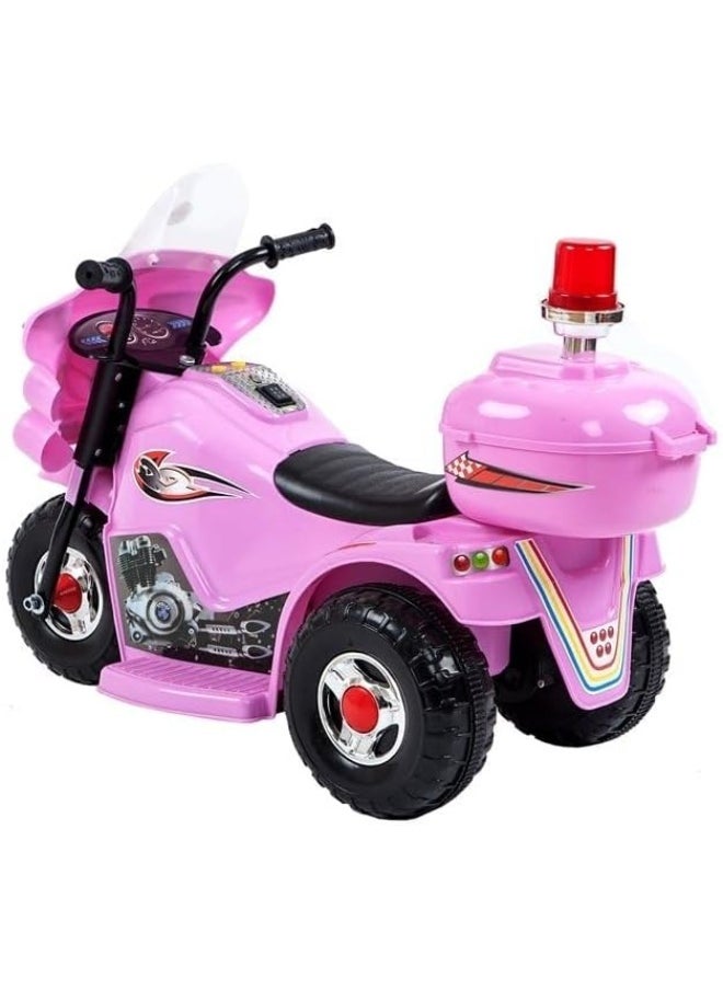 Children'S Electric Motorcycle, Can Ride On Tricycles For Boys And Girls, Small Size Motorcycle, Ride On Bike, 6V Battery, Police Lights And Sounds, Suitable For 2-5 Years Old