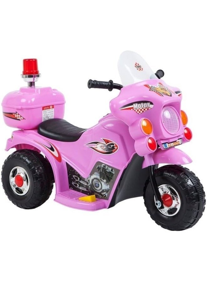 Children'S Electric Motorcycle, Can Ride On Tricycles For Boys And Girls, Small Size Motorcycle, Ride On Bike, 6V Battery, Police Lights And Sounds, Suitable For 2-5 Years Old