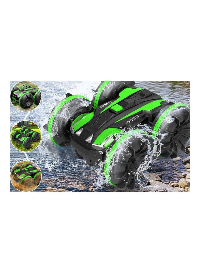 Amphibious 4WD Remote Control Stunt Car for Kids 17.5 x 16 x 13.5cm