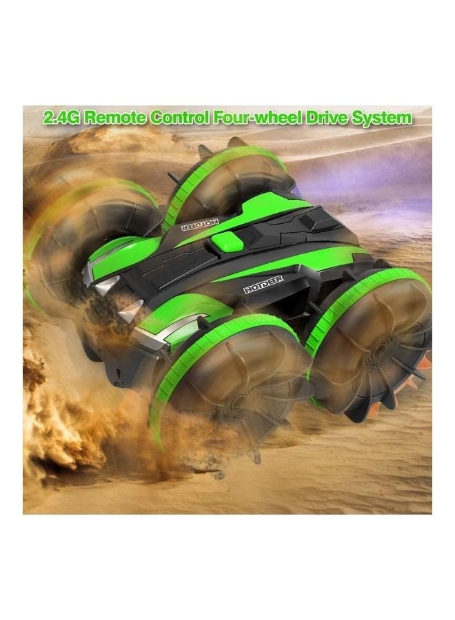 Amphibious 4WD Remote Control Stunt Car for Kids 17.5 x 16 x 13.5cm