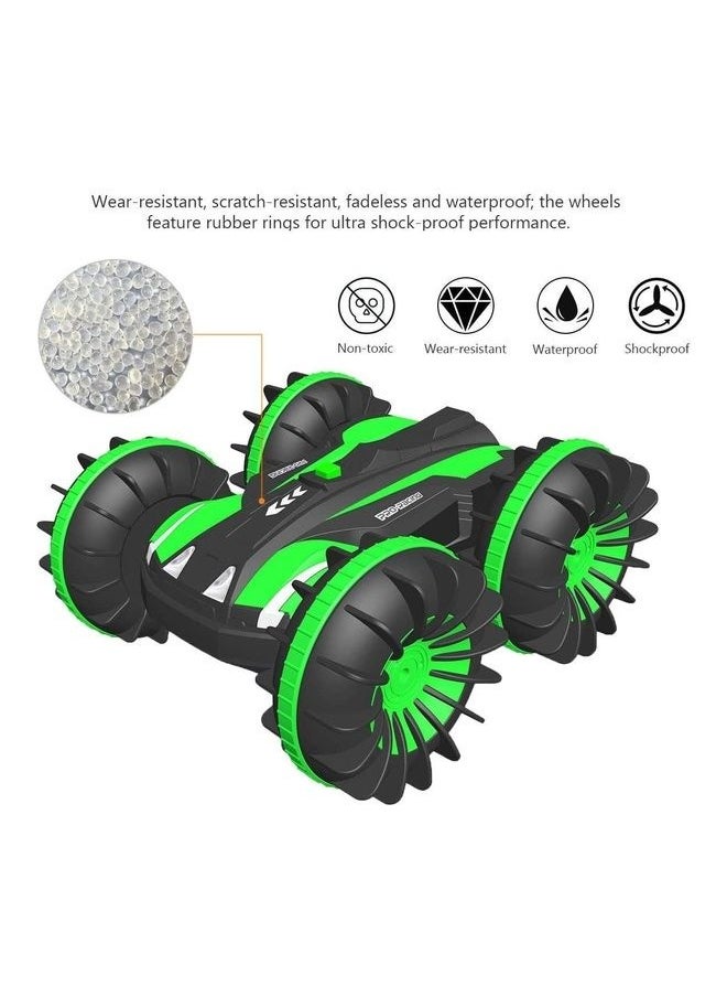 Amphibious 4WD Remote Control Stunt Car for Kids 17.5 x 16 x 13.5cm