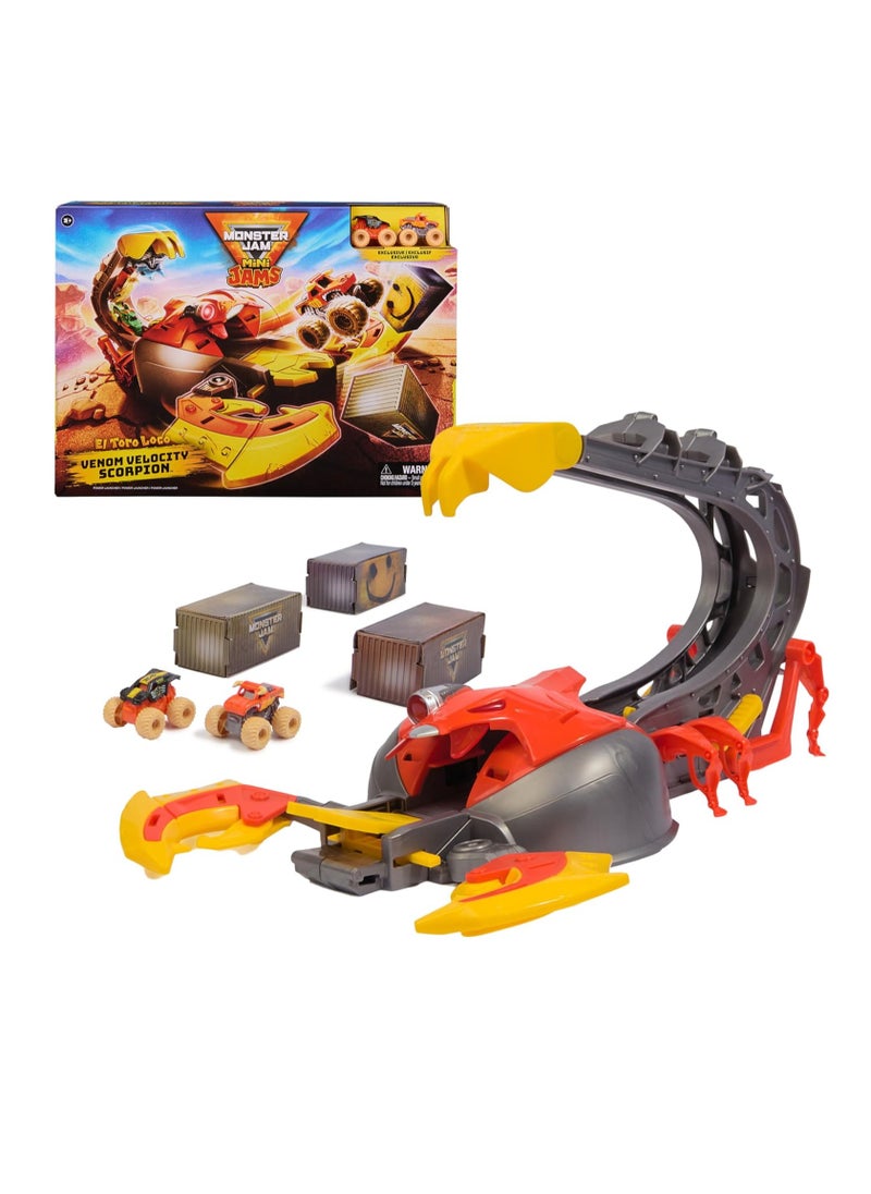 Monster Jam Mini Venom Velocity Scorpion Playset