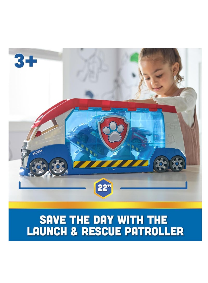 Paw Patrol, Transforming PAW Patroller with Vehicle Launchers, Lights & Sounds, Ryder Action Figure & ATV Toy Car, Kids’ Toys for Boys & Girls Ages 3+