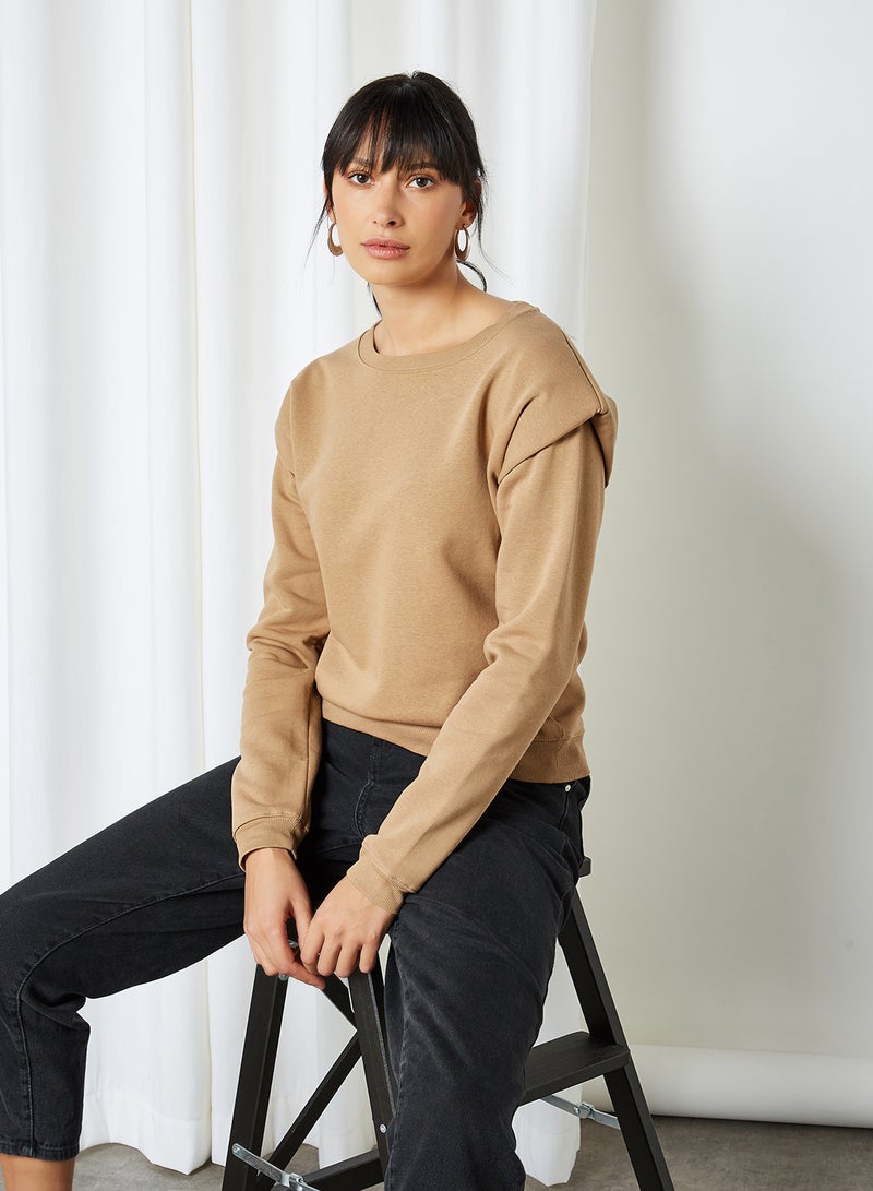 Padded Shoulder Sweatshirt Tigers Eye(17-