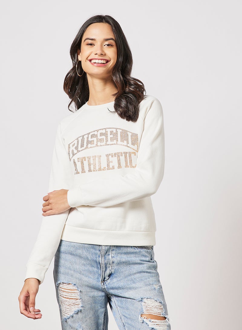 Logo Raglan Sweatshirt Ivory