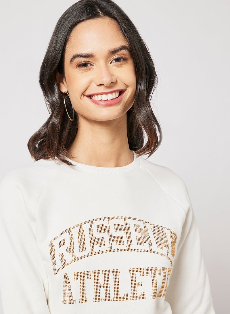 Logo Raglan Sweatshirt Ivory