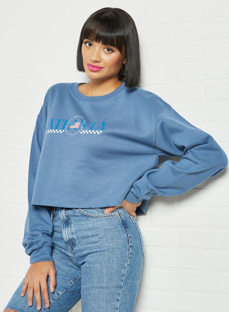 Atlanta Graphic Sweatshirt Blue