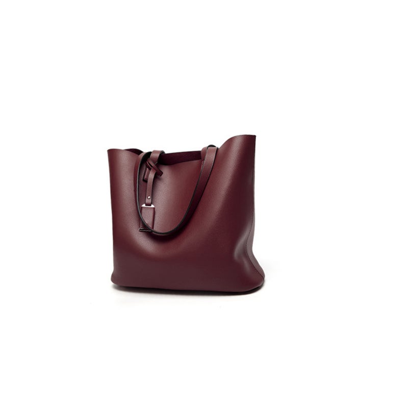 PU Shoulder Bag Red Wine