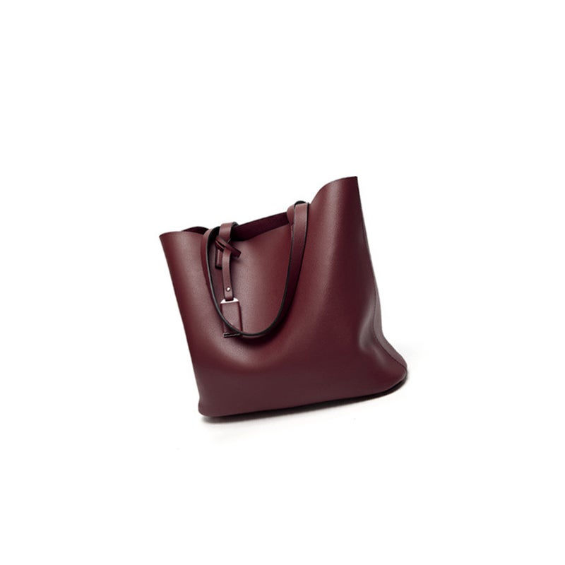 PU Shoulder Bag Red Wine