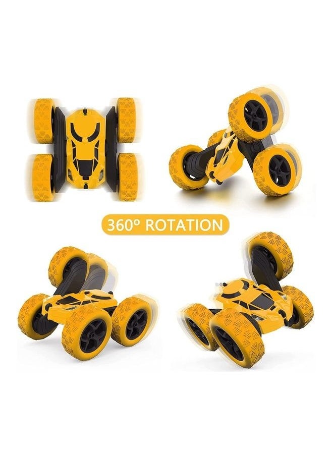 RC Stunt Car Toy yellow 17x16x7.5cm