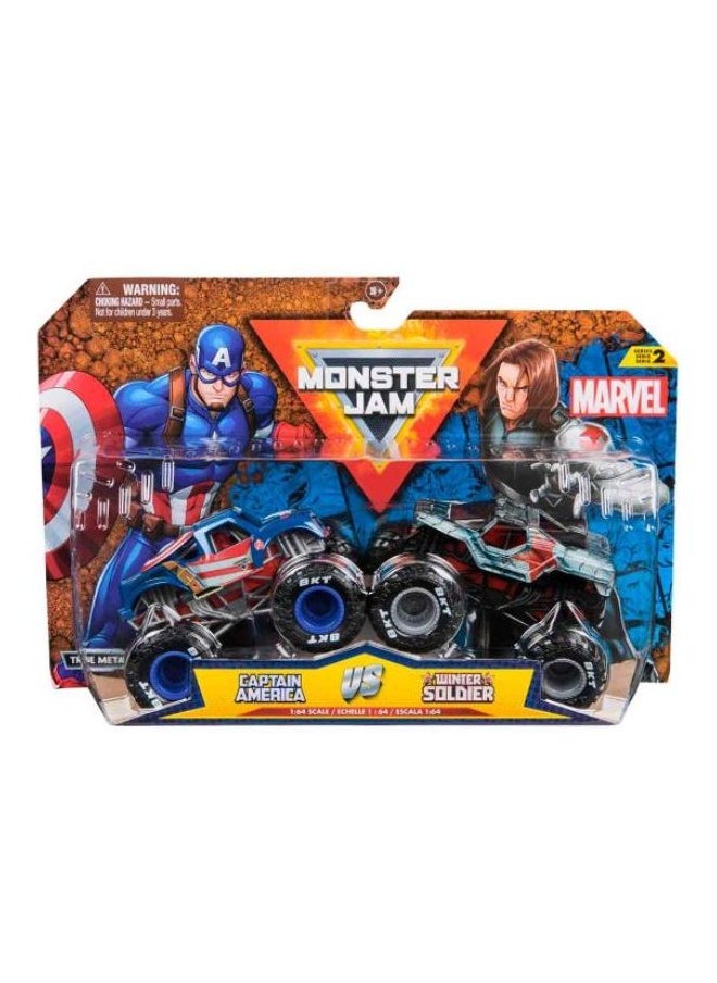 Monster Jam Marvel 1:64 Pack-2 - 1 Piece Only, Assorted/Style May Vary