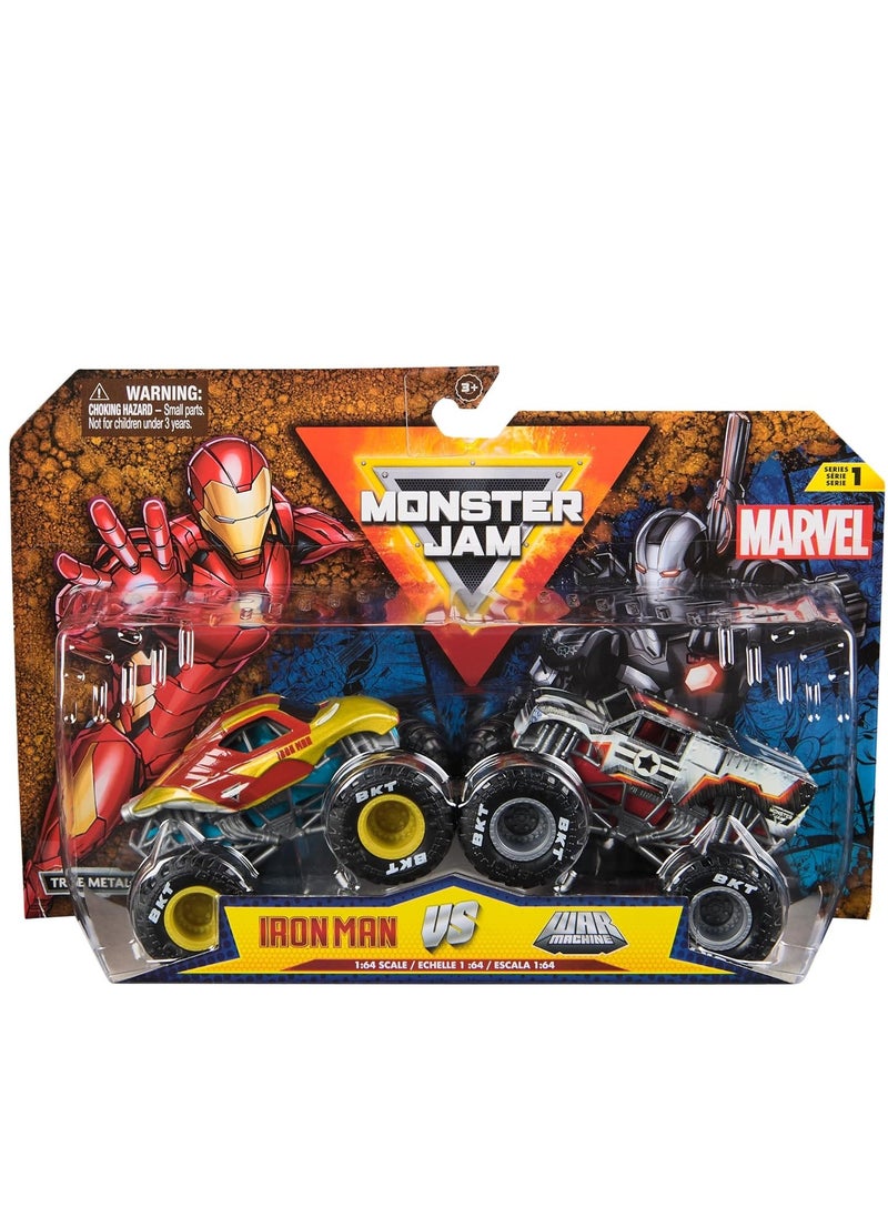 Monster Jam Marvel 1:64 Pack-2 - 1 Piece Only, Assorted/Style May Vary