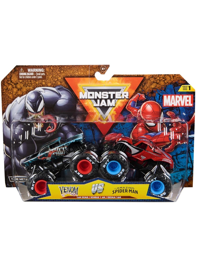 Monster Jam Marvel 1:64 Pack-2 - 1 Piece Only, Assorted/Style May Vary