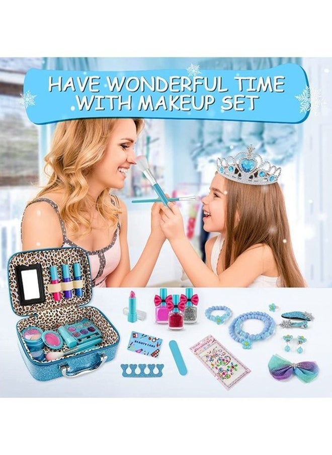 33-Pieces Kids Makeup Kit For Girl 21.5x8.2x15.5cm