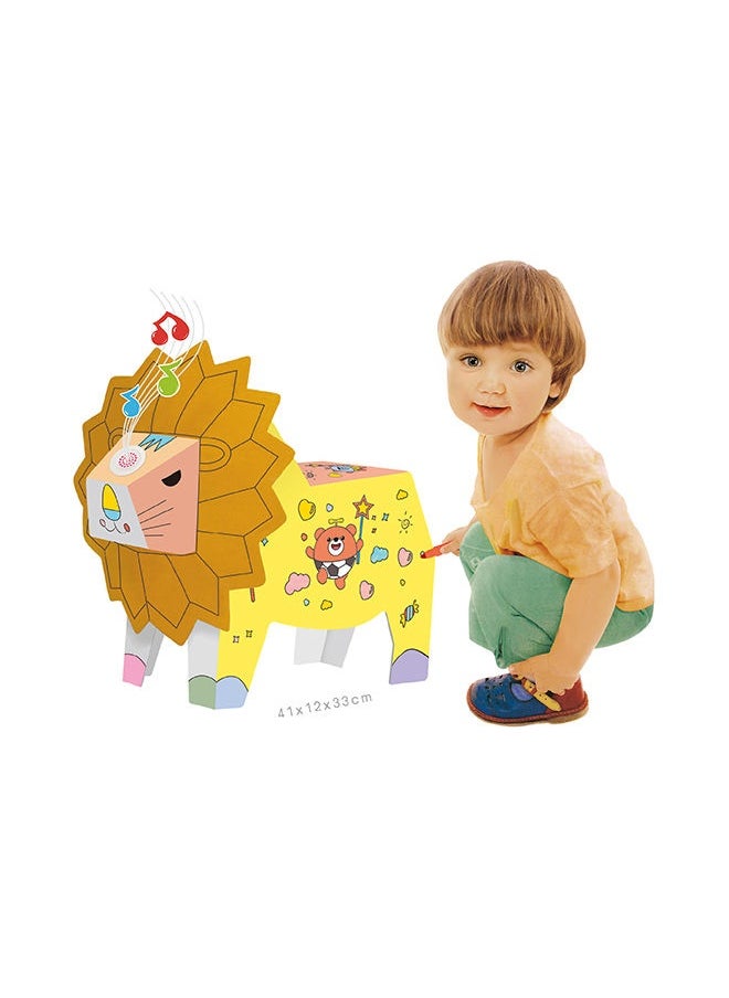 Diy Doodle Lion, With Light & Music 34*4.5*25cm