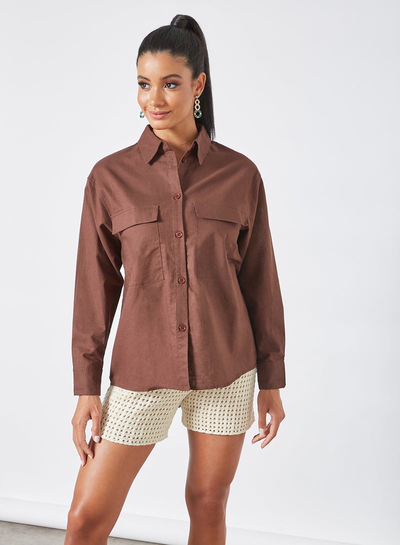 ALESSIA SHIRT brown