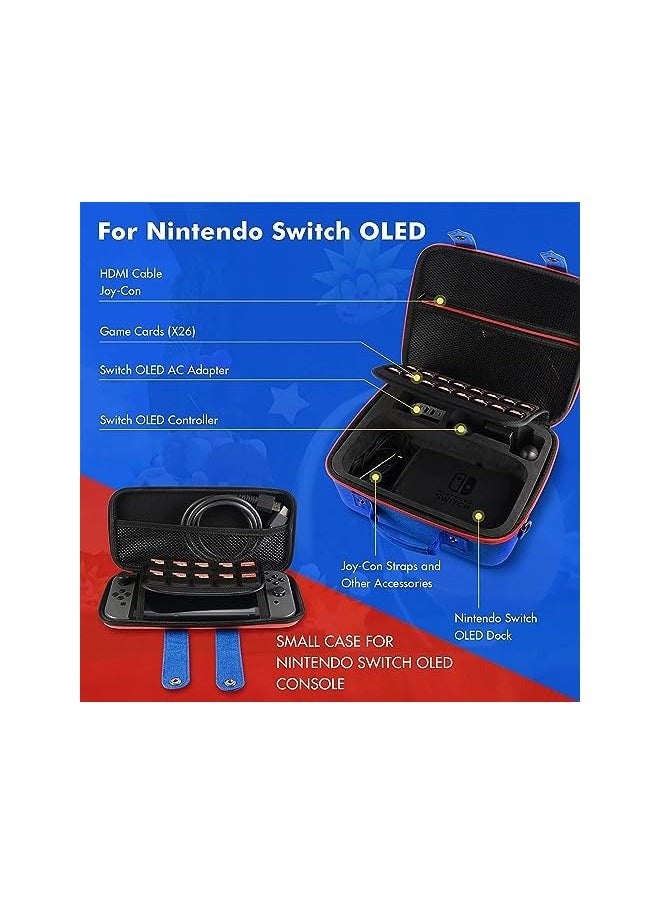 Carrying Storage Case Compatible with Nintendo Switch System, Portable Carry Bag for Nintendo Switch Console and Accessories