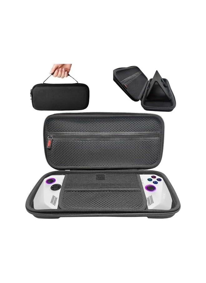 Carry Case Compatible with ASUS ROG Ally, Protective Hard Portable Travel Case Cover Shell Pouch with Pockets for Accessories and Games