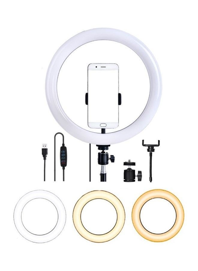 Ring Light With Mobile Stabilizer To Take Pictures And Videos In High Definition Black