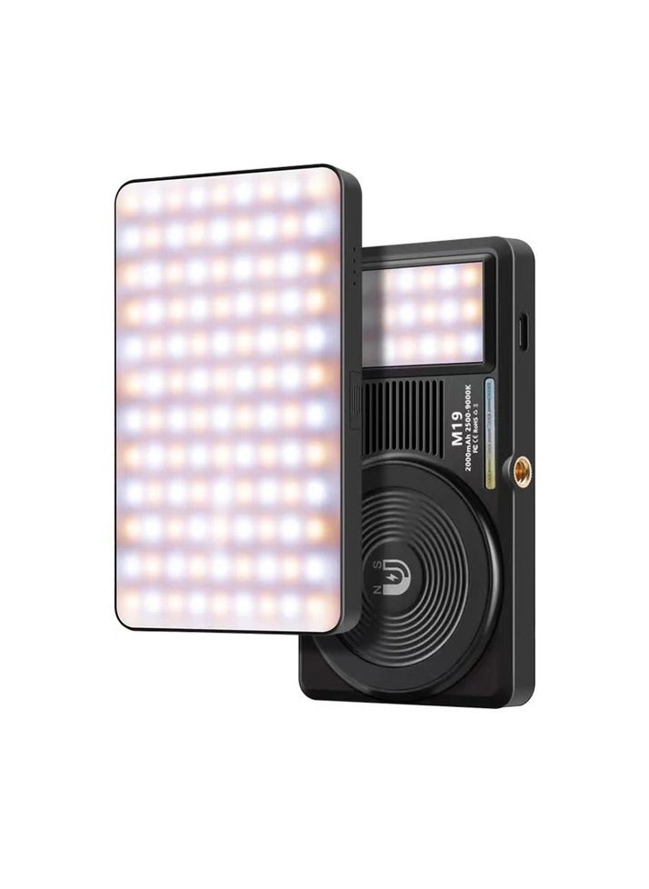 M19 Portable Battery Powered 2500K-9000K Bi-Colour LED Light