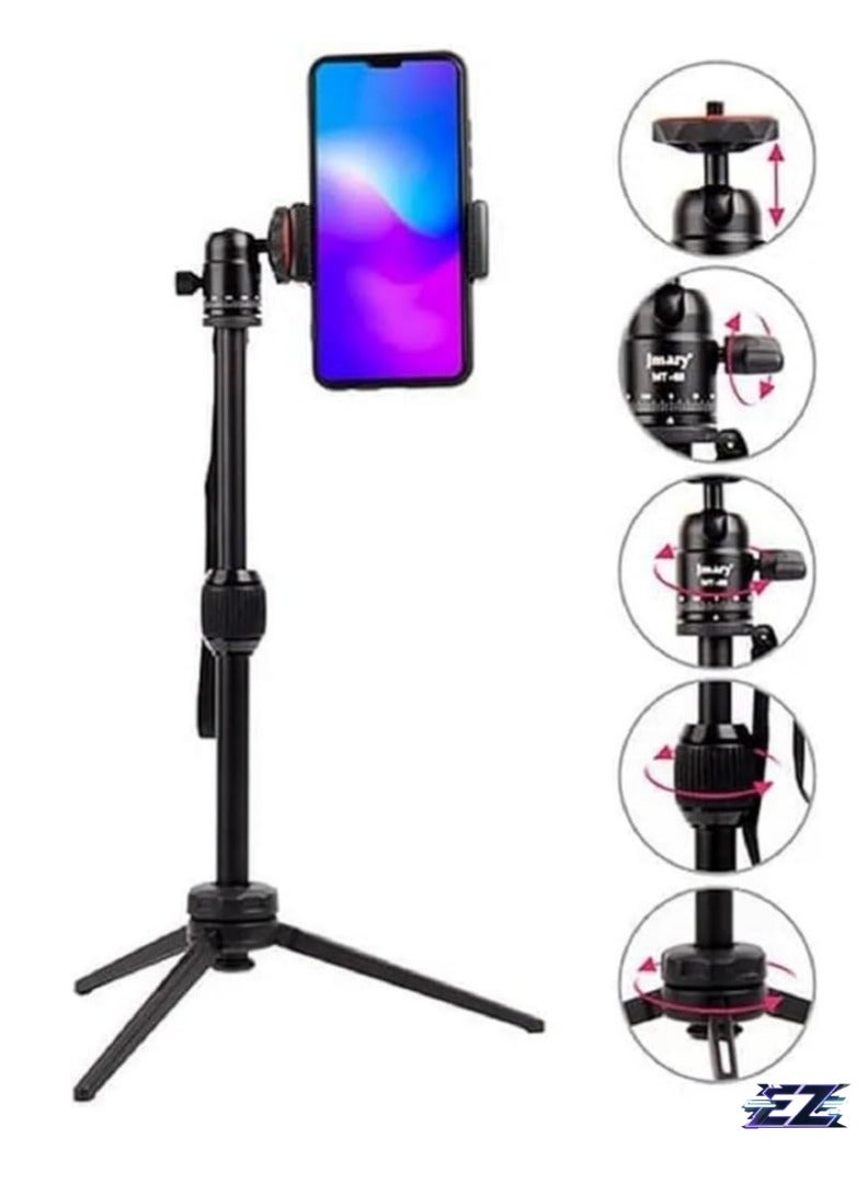 Table Tripod Stand – Lightweight Aluminum, 39.5cm Max Height, 3kg Load Capacity, Mobile & Camera