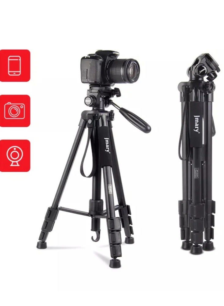 JMARY KP-2254 Camera Tripod for Mobile Phone and SLR Cameras Outdoor Photography Tripod (Black)