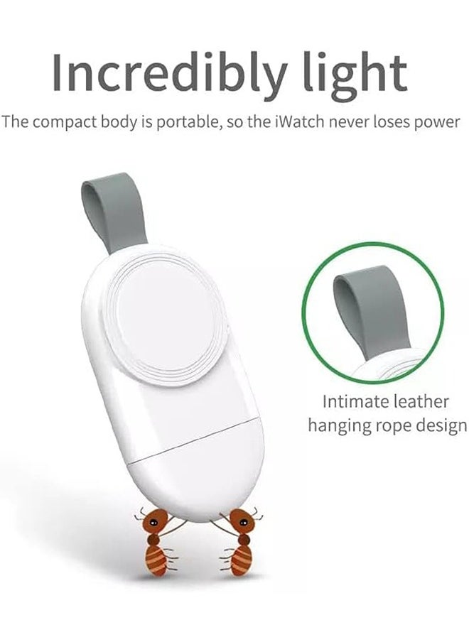 Charger for Apple Watch Magnetic USB C Portable Wireless iWatch Charger for Apple Watch Ultra 2/1 Series 10 9 8 7 6 5 4 3 2 1 SE, White ﻿