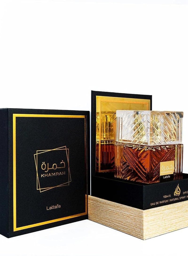 Lattafa Perfumes Khamrah for Unisex Eau de Parfum Spray 3.4 oz