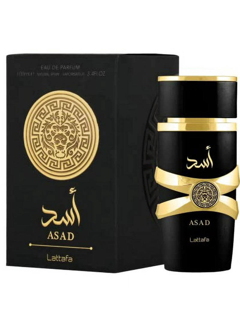 Lattafa Perfumes Asad for Unisex Eau de Parfum Spray 3.4 oz