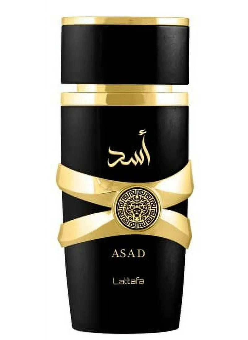 Lattafa Perfumes Asad for Unisex Eau de Parfum Spray 3.4 oz