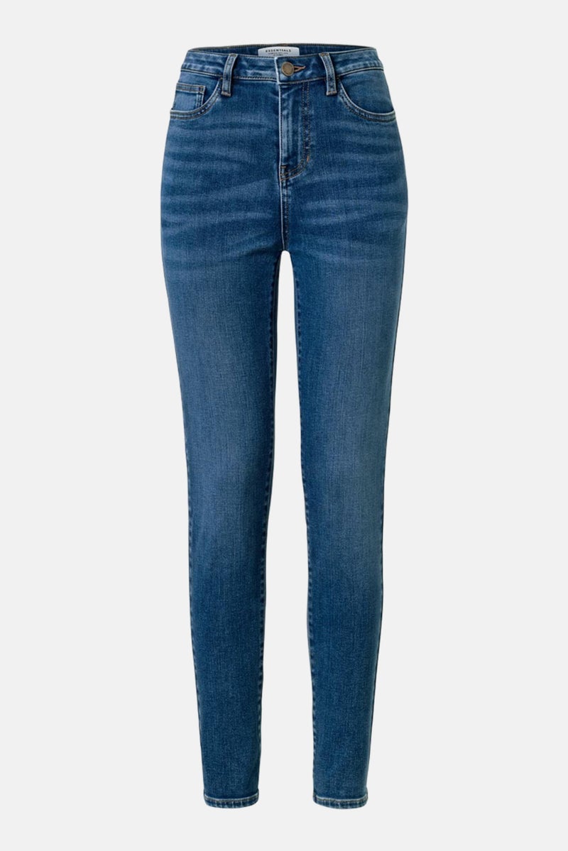 Women Skinny Fit Wash Jeans, Blue