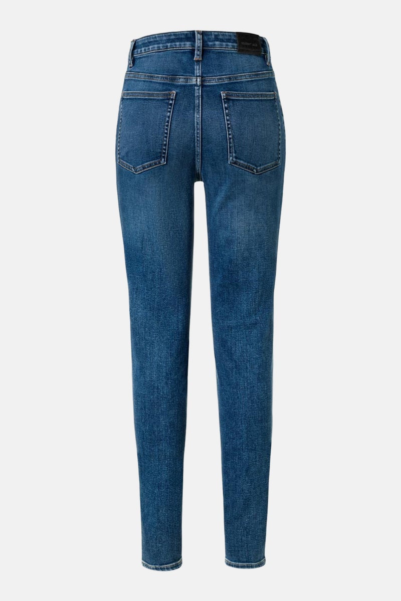 Women Skinny Fit Wash Jeans, Blue