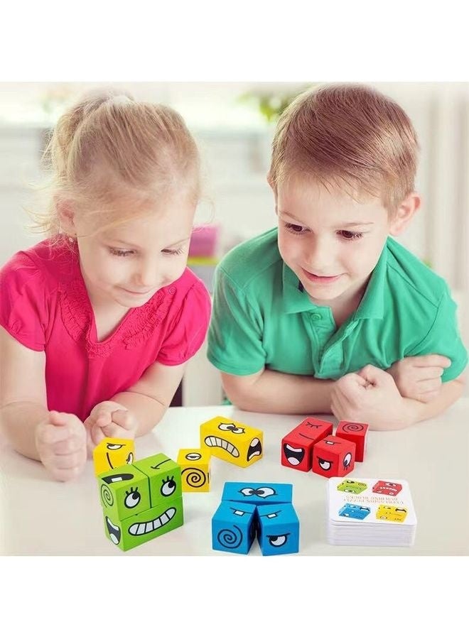 Expression Puzzle Building Blocks For Kids