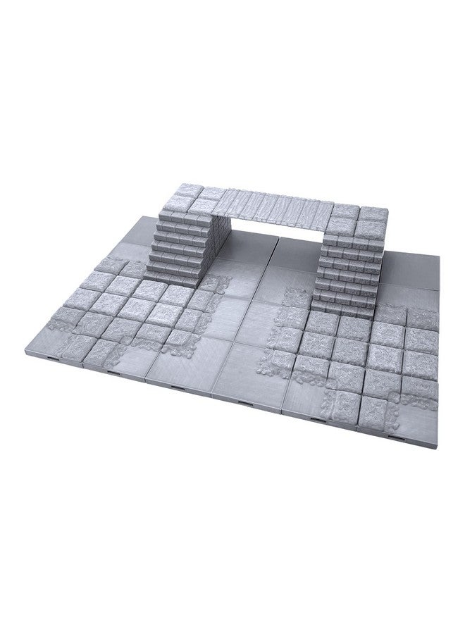 Locking Dungeon Tiles Bridge Over Lava Terrain Scenery Tabletop 28Mm Miniatures Role Playing Game 3D Printed Paintable