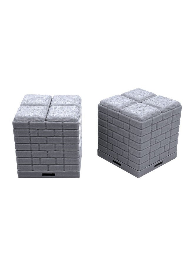 Locking Dungeon Tiles Bridge Over Lava Terrain Scenery Tabletop 28Mm Miniatures Role Playing Game 3D Printed Paintable