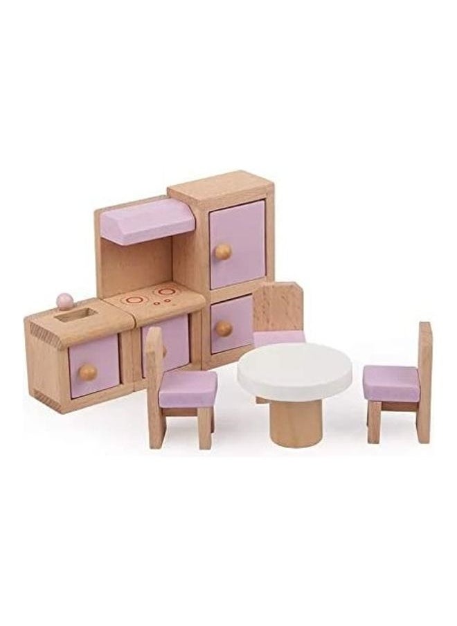 Dollhouse Wooden Furniture Set Toy