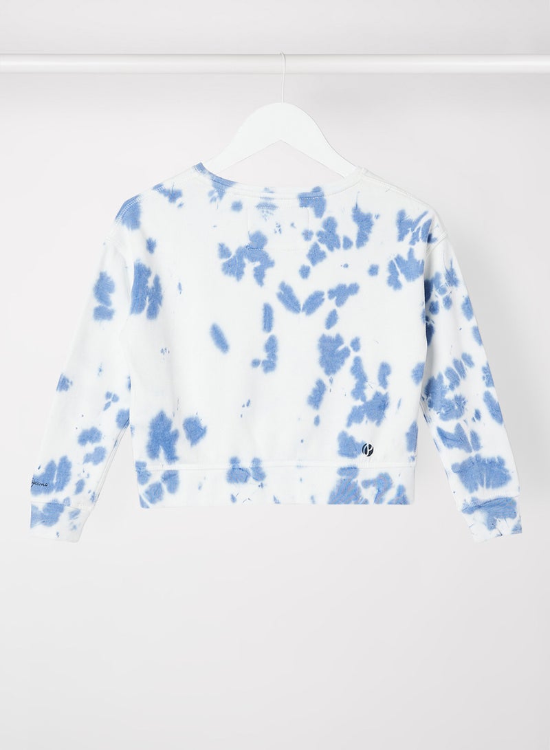 Kids/Teen Tie-Dye Sweatshirt Blue