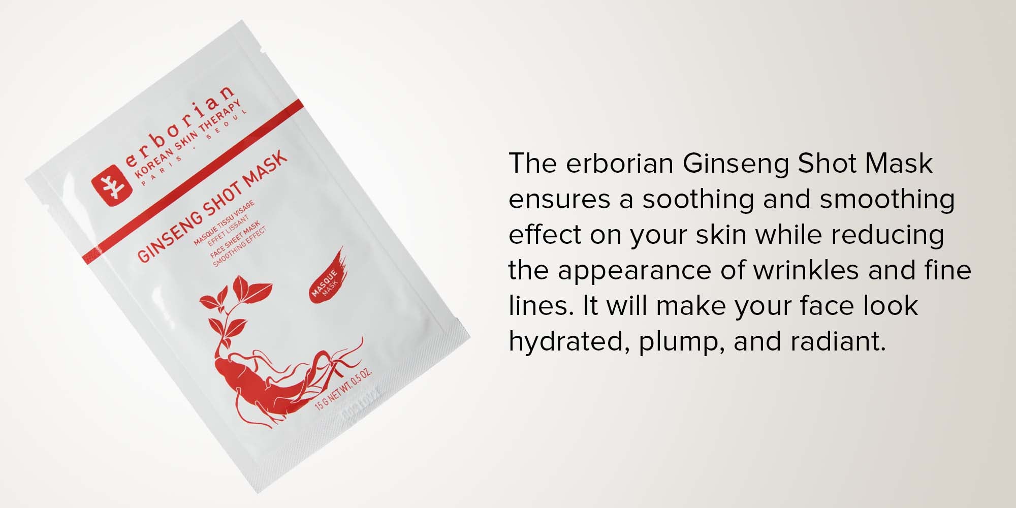 Ginseng Shot Mask White 15grams