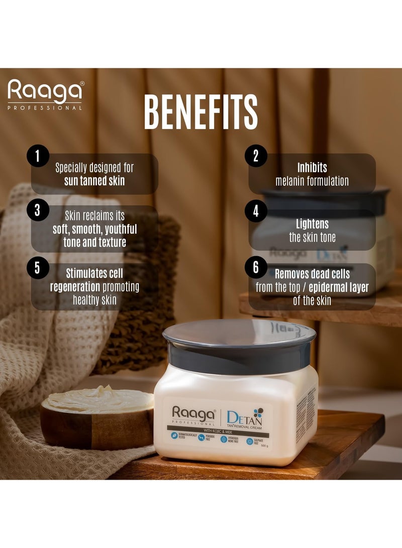 Raaga Professional De Tan With Kojic And Milk 500g