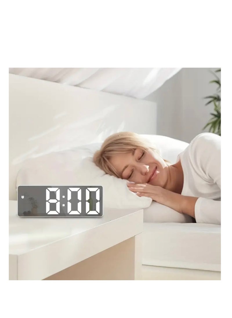 Modern 3D LED Digital Clock for Bedroom - USB Powered, Sleek Home Decor