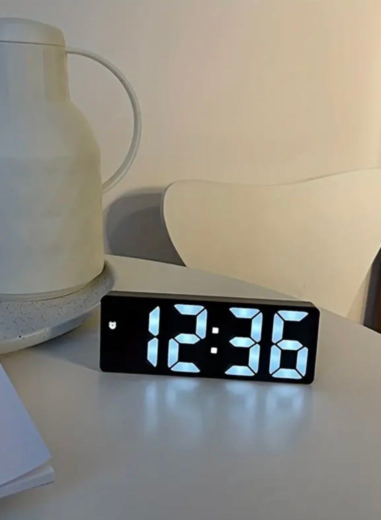 Modern 3D LED Digital Clock for Bedroom - USB Powered, Sleek Home Decor