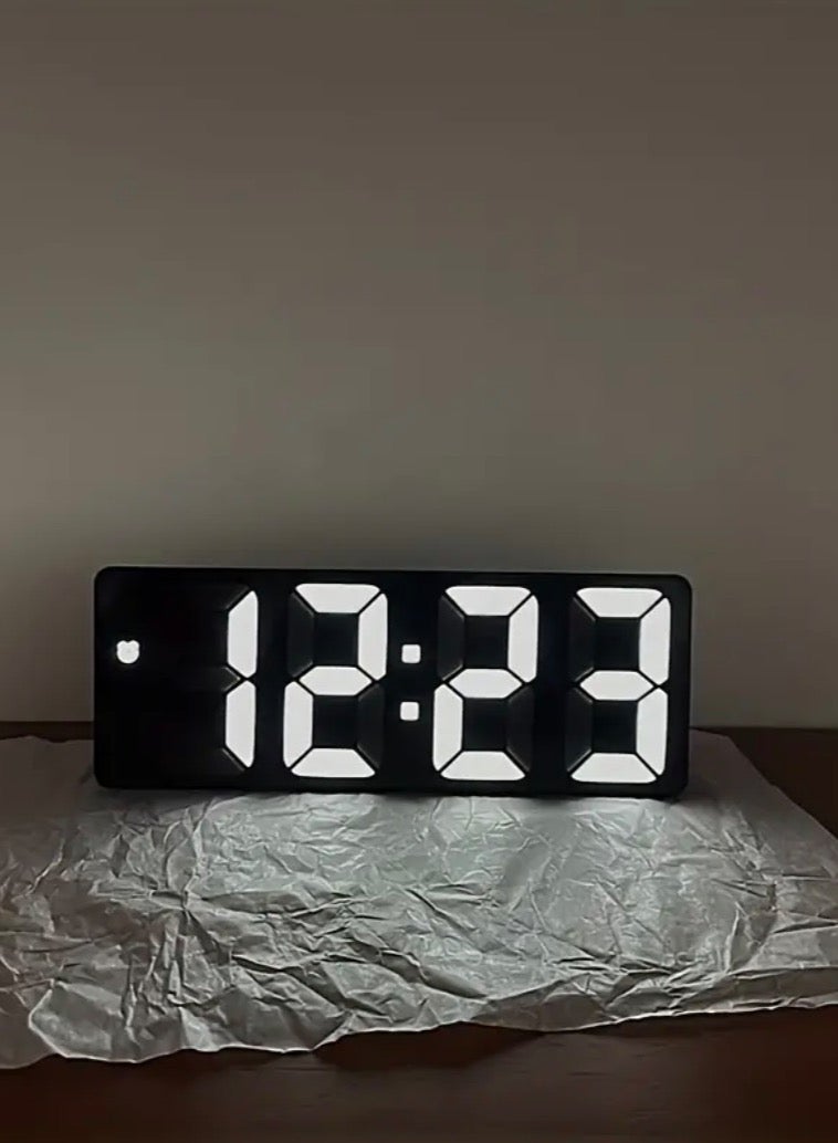 Modern 3D LED Digital Clock for Bedroom - USB Powered, Sleek Home Decor