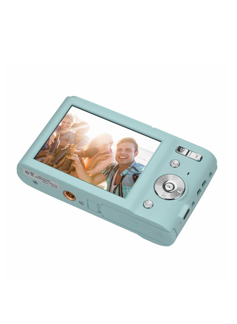 Portable Digital Camera 48MP 2.7K 2.88-inch IPS Screen 16X Zoom Auto Focus Self-Timer 128GB Extended Memory Face Detection Anti-shaking with 2pcs Batteries Hand Strap Carry Pouch