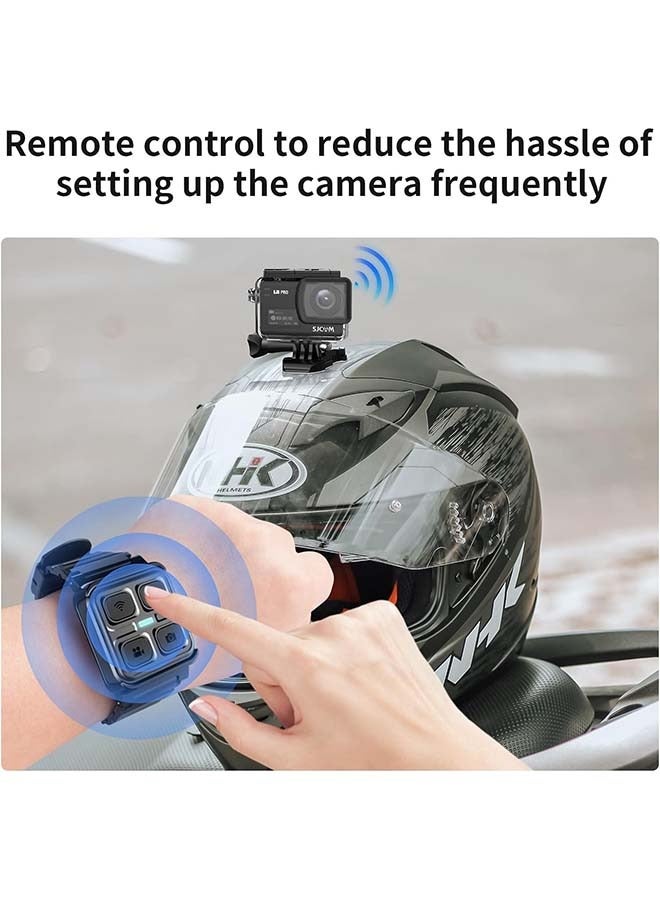 SJCAM SJ8Pro Native 4K60fps Action Camera with 170° FOV HDR Touch Screen EIS3.0 Stabilization 8X Slow-Mo Zoom Underwater Camera with Remote Control 2 Batteries & Accessories SUP External Mic Vlog Live