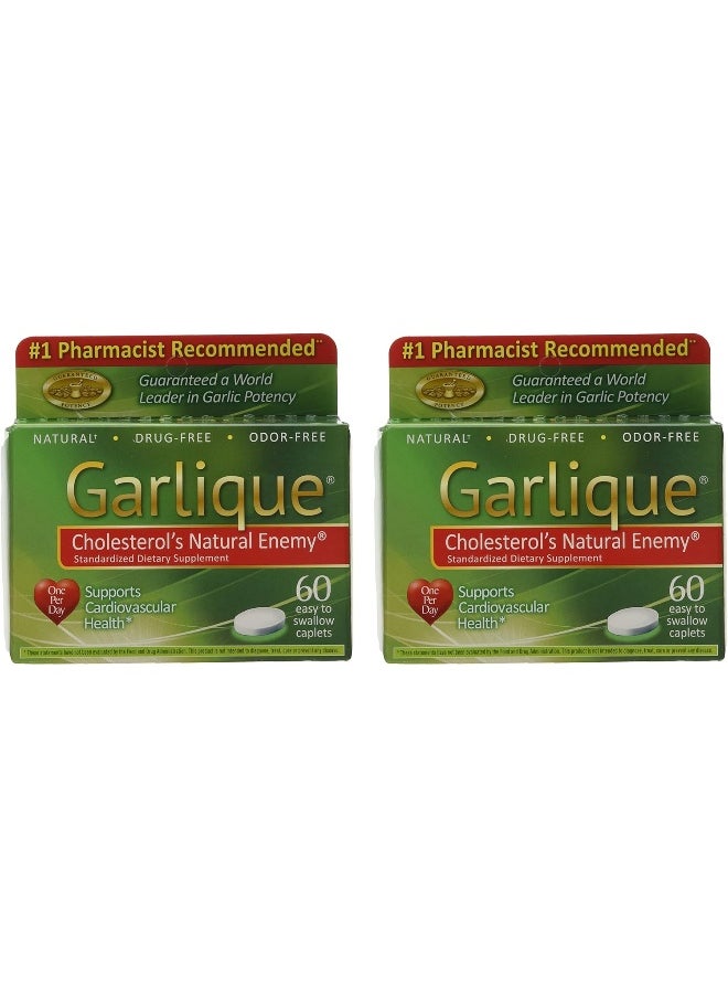 Garlique Caplets 60 Tablets (60 Count (Pack of 2))