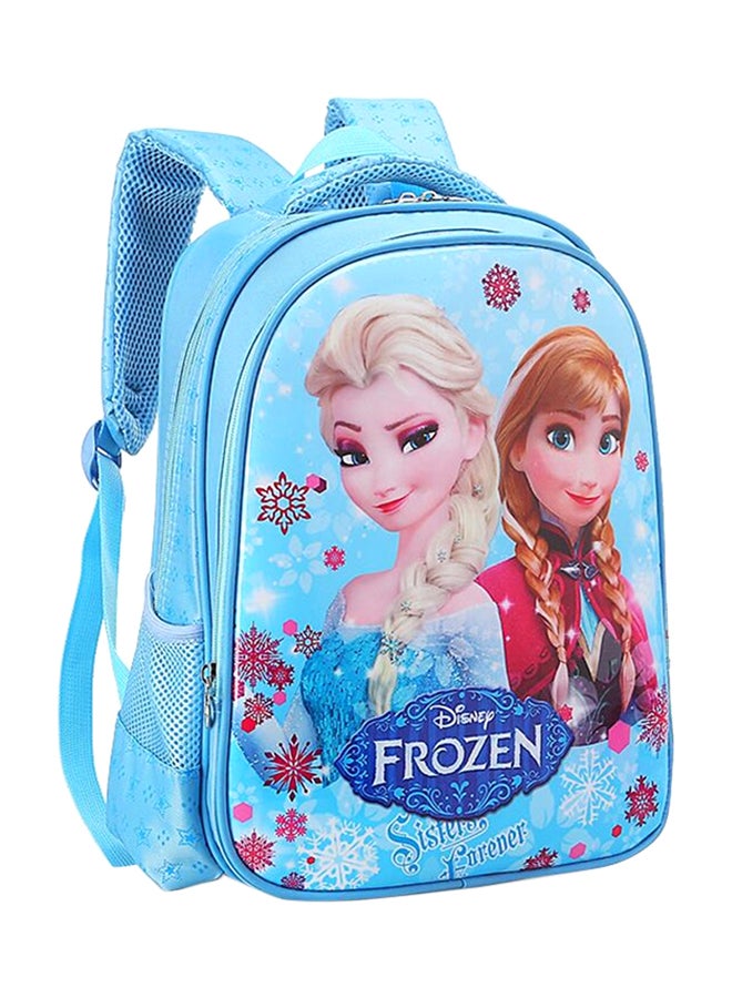 Frozen Themed School Backpack Blue/Brown/Red